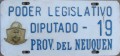 Nummernschilder / Kfz-Kennzeichen Argentinien 1960 1960er Neuquen