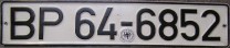 Nummernschilder / Kfz-Kennzeichen Deutschland 1956 1950er