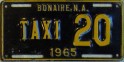 Nummernschilder / Kfz-Kennzeichen Niederländische Antillen 1965 1960er Bonaire