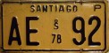 Nummernschilder / Kfz-Kennzeichen Chile 1978 1970er