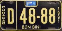 Nummernschilder / Kfz-Kennzeichen Niederländische Antillen 1991 1990er Curacao Bon Bini