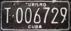 Nummernschilder / Kfz-Kennzeichen Kuba 1978 1970er