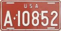 Nummernschilder / Kfz-Kennzeichen Deutschland 1962 1960er US
