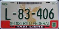 Nummernschilder / Kfz-Kennzeichen Mexiko 2002 2000er Distrito Federal