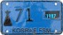 Nummernschilder / Kfz-Kennzeichen Mikronesien, Föd. Staat. 1986 1980er Kosrae
