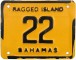 Nummernschilder / Kfz-Kennzeichen Bahamas 1987 1980er Andros