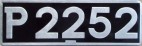 Nummernschilder / Kfz-Kennzeichen Barbados 1950 1950er