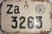 Nummernschilder / Kfz-Kennzeichen Jugoslawien 1941 1940er HR (Hrvatska)