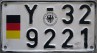 Nummernschilder / Kfz-Kennzeichen Deutschland 1956 1950er