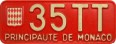 Nummernschilder / Kfz-Kennzeichen Monaco 1950 1950er
