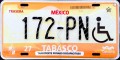 Nummernschilder / Kfz-Kennzeichen Mexiko 2009 2000er Tabasco