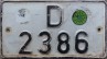 Nummernschilder / Kfz-Kennzeichen Deutschland 1956 1950er