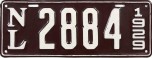 Nummernschilder / Kfz-Kennzeichen Mexiko 1929 1920er Nuevo Leon