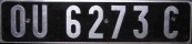 Nummernschilder / Kfz-Kennzeichen Kamerun 1985 1980er